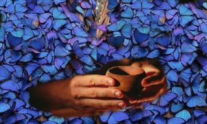 Ayahuasca Ceremonies Blue Morpho Retreats handing ayahuasca