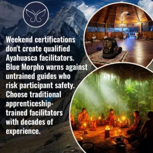 Certification warning for Ayahuasca facilitators.