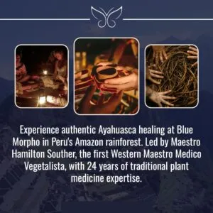 Ayahuasca healing in Amazon rainforest.